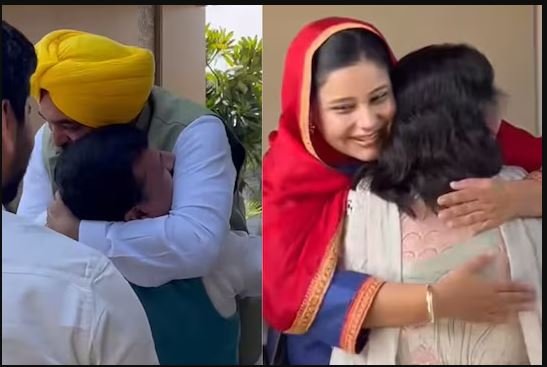 ‘ਆਪ’ ਨੇਤਾ ਸੰਜੈ ਸਿੰਘ ਪੁੱਜੇ CM ਮਾਨ ਦੇ ਘਰ, ਜੱਫੀ ਪਾ ਕੇ ਕੀਤਾ ਸਵਾਗਤ…