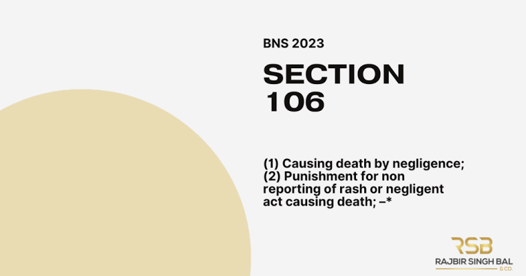 Death by Negligence(Clause 106 of BNS)