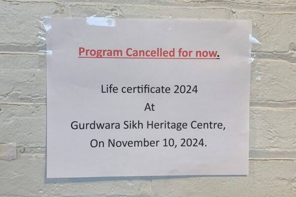 Gurdwara Sikh Heritage Centre Cancels Life Certificate Program Amid Community Tensions Following Brampton Mandir Incident