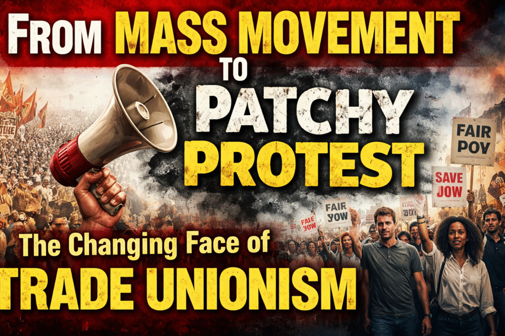 From Mass Movement to Patchy Protest: The Changing Face of Trade Unionism From Mass Movement to Patchy Protest: The Changing Face of Trade Unionism