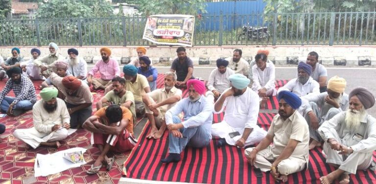 ਮੁੱਖ ਮੰਤਰੀ ਦੀ ਕੋਠੀ ਨੇੜੇ ਧਰਨਾ ਜਾਰੀ