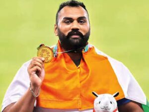 ਸ਼ਾਟਪੁਟਰ ਨੇ 22 ਮੀਟਰ ਦਾ ਟੀਚਾ ਨਿਸ਼ਾਨਾ ਬਣਾਇਆ।