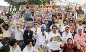 ਜੰਮੂ-ਕਸ਼ਮੀਰ ਵਿੱਚ ਪੰਜਾਬੀ ਭਾਸ਼ਾ ਦੀ ਬਹਾਲੀ ਲਈ ਸਿੱਖ ਭਾਈਚਾਰੇ ਦਾ ਪ੍ਰਦਰਸ਼ਨ