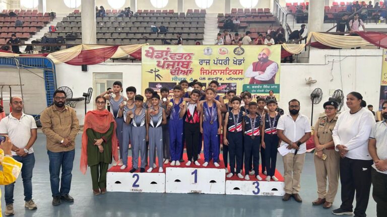 ਪਟਿਆਲਾ ਨਿਊਜ਼ : ਖੇਡ ਵਤਨ ਪੰਜਾਬ ਦੇ ਸੀਜ਼ਨ 4 ਵਿੱਚ ਜਿਮਨਾਸਟਿਕ ਵਿੱਚ ਪਟਿਆਲਾ ਦੇ ਖਿਡਾਰੀਆਂ ਨੇ ਸ਼ਾਨਦਾਰ ਪ੍ਰਦਰਸ਼ਨ ਕੀਤਾ।